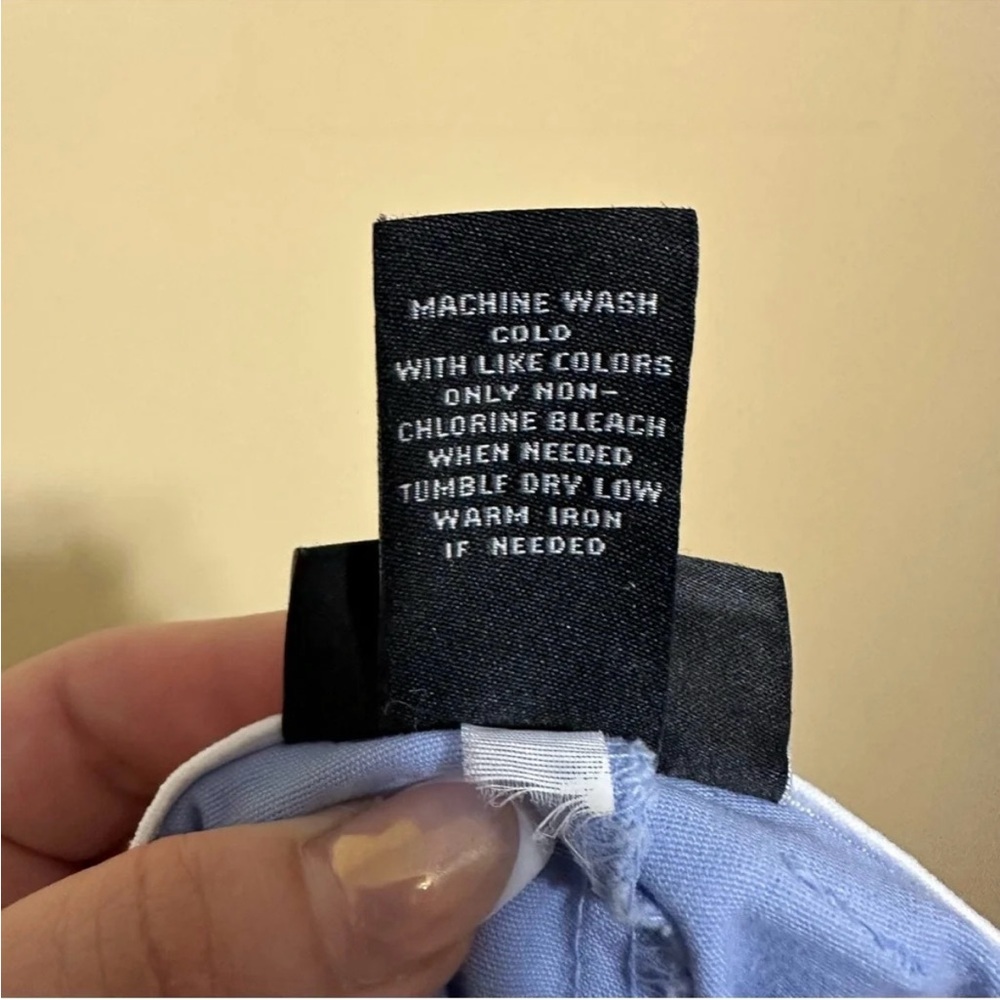 Lane Bryant Side Ruffle Cropped Ankle Pants Women 20 Plus Size Periwinkle - Picture 6 of 6